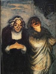 Scene from a Comedy, Honore  Daumier